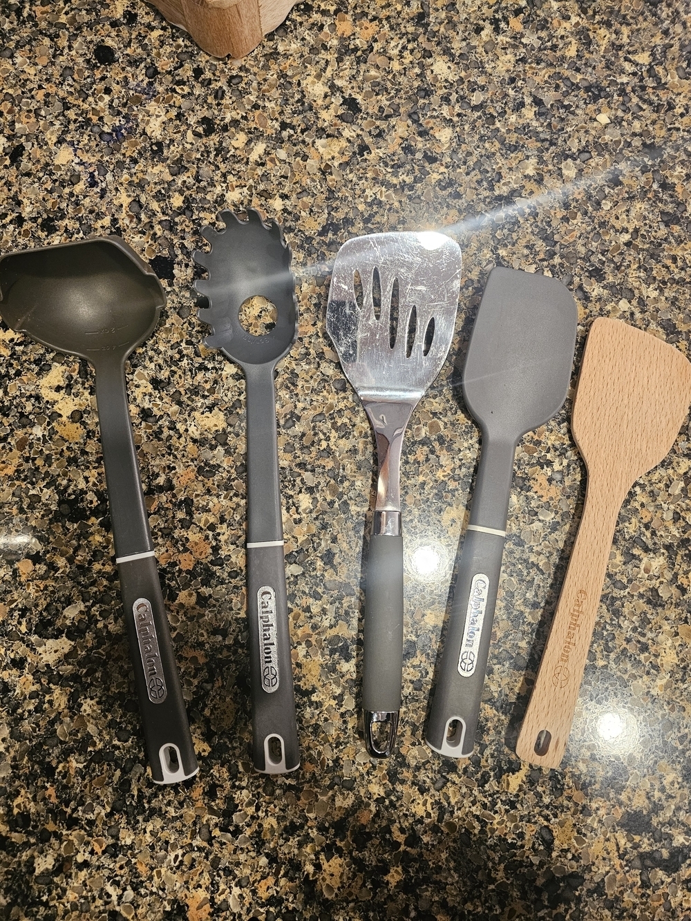 Calphalon Nylon & Wood Kitchen Utensil Set